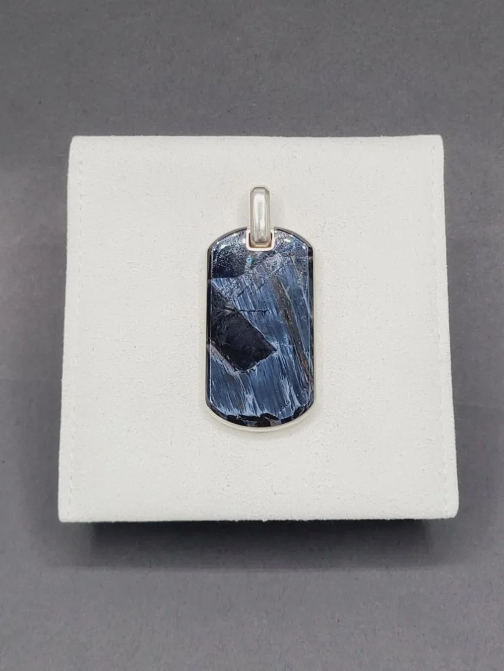David Yurman Large Pietersite Dog Tag Pendant - 42mm